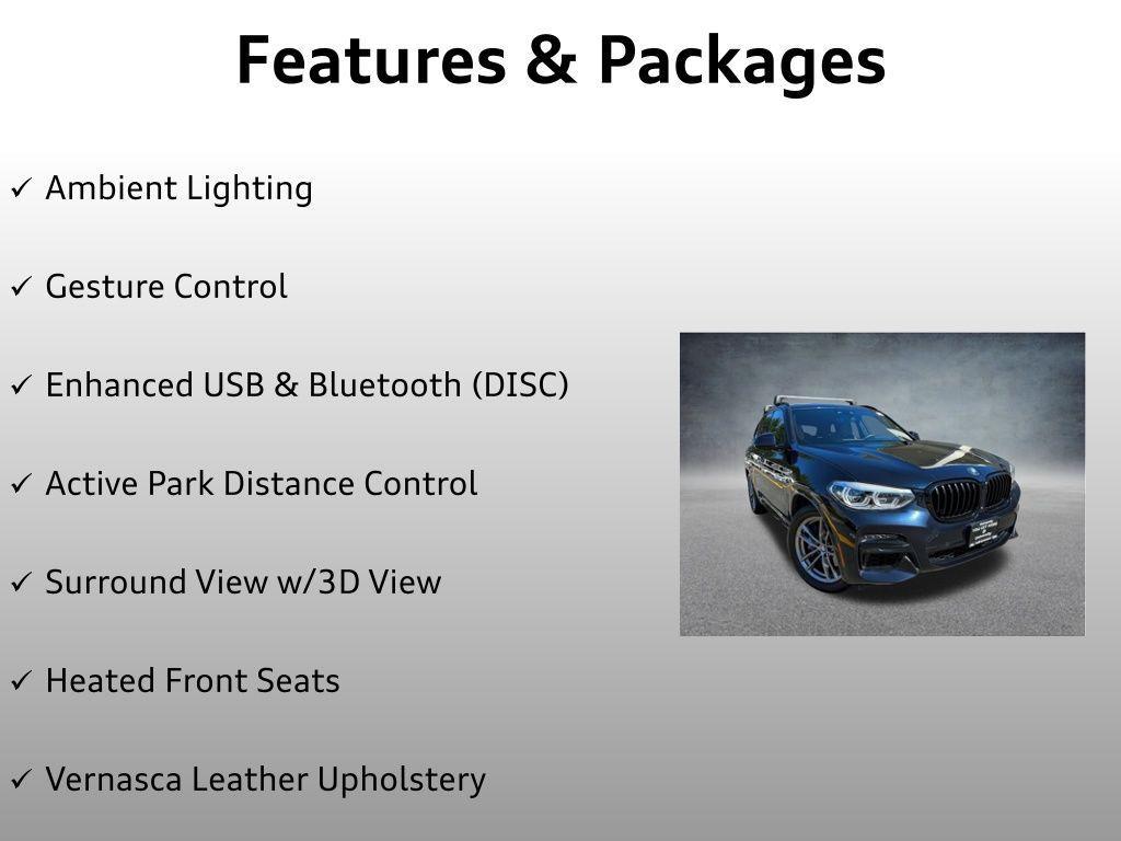 used 2021 BMW X3 car, priced at $38,499