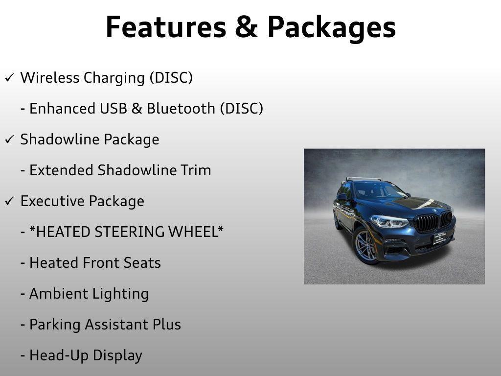 used 2021 BMW X3 car, priced at $38,499
