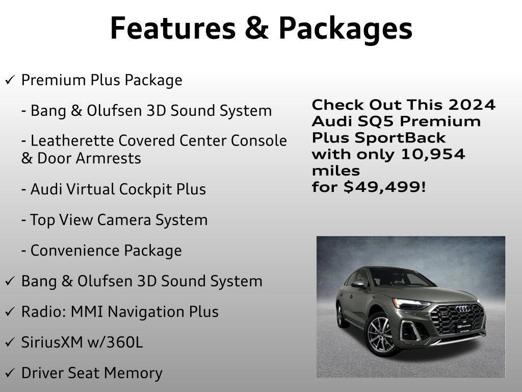 used 2024 Audi SQ5 car, priced at $49,499