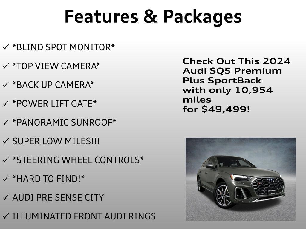 used 2024 Audi SQ5 car, priced at $49,499