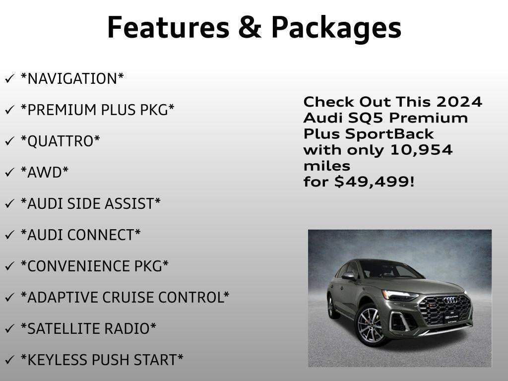 used 2024 Audi SQ5 car, priced at $49,499