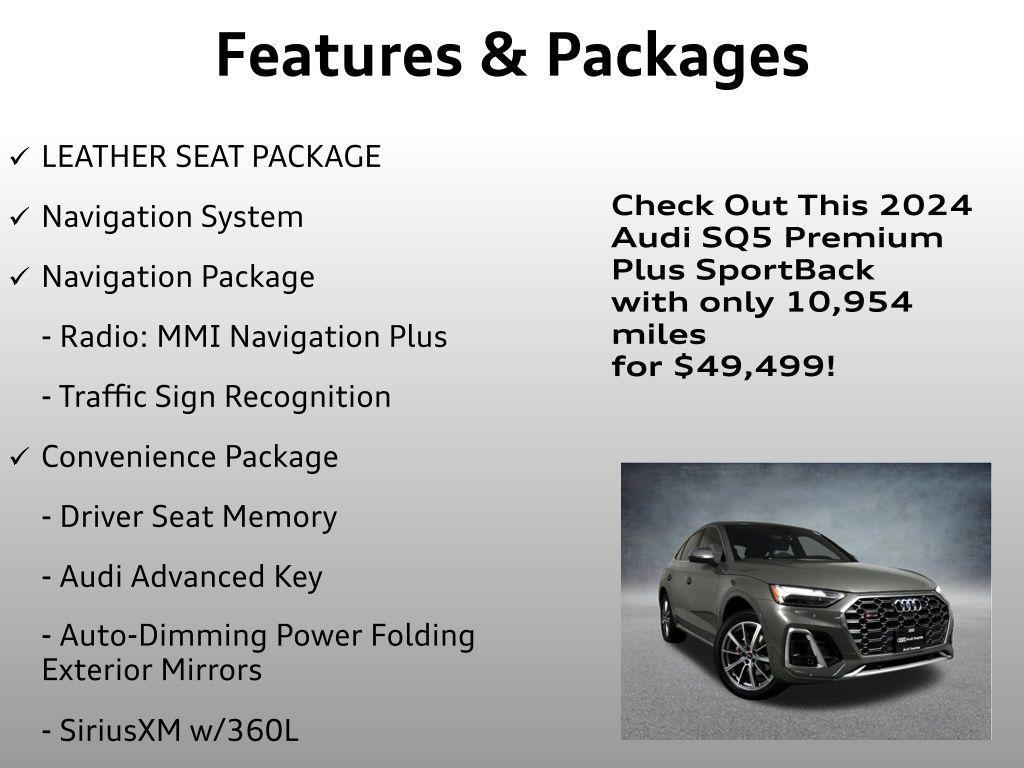 used 2024 Audi SQ5 car, priced at $49,499