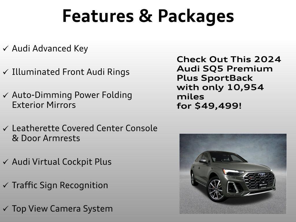 used 2024 Audi SQ5 car, priced at $49,499