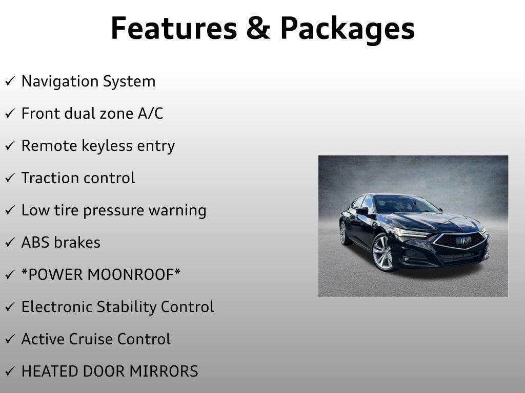 used 2023 Acura TLX car, priced at $40,999