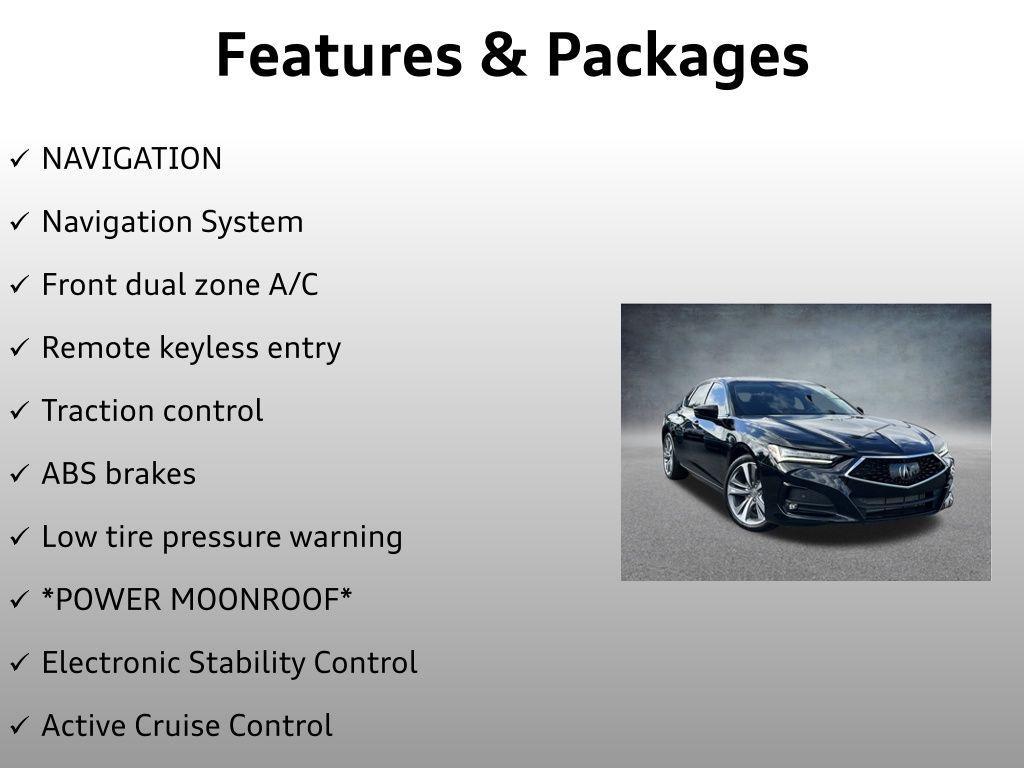 used 2023 Acura TLX car, priced at $37,999