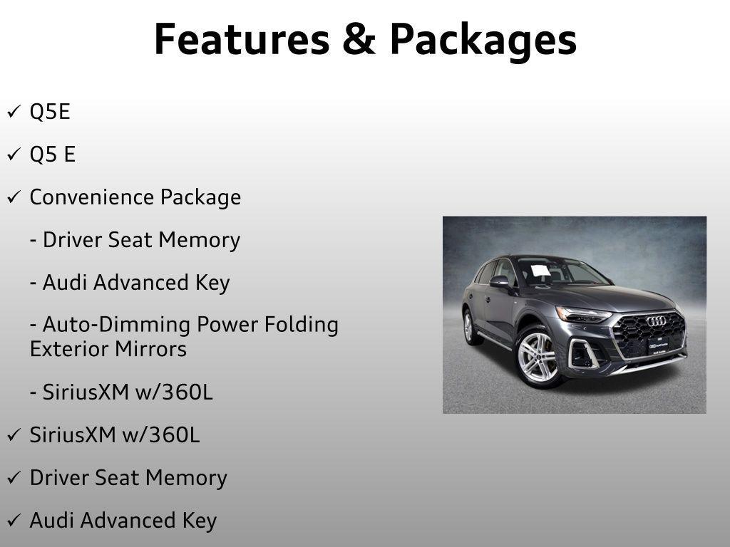 used 2024 Audi Q5 e car, priced at $42,999