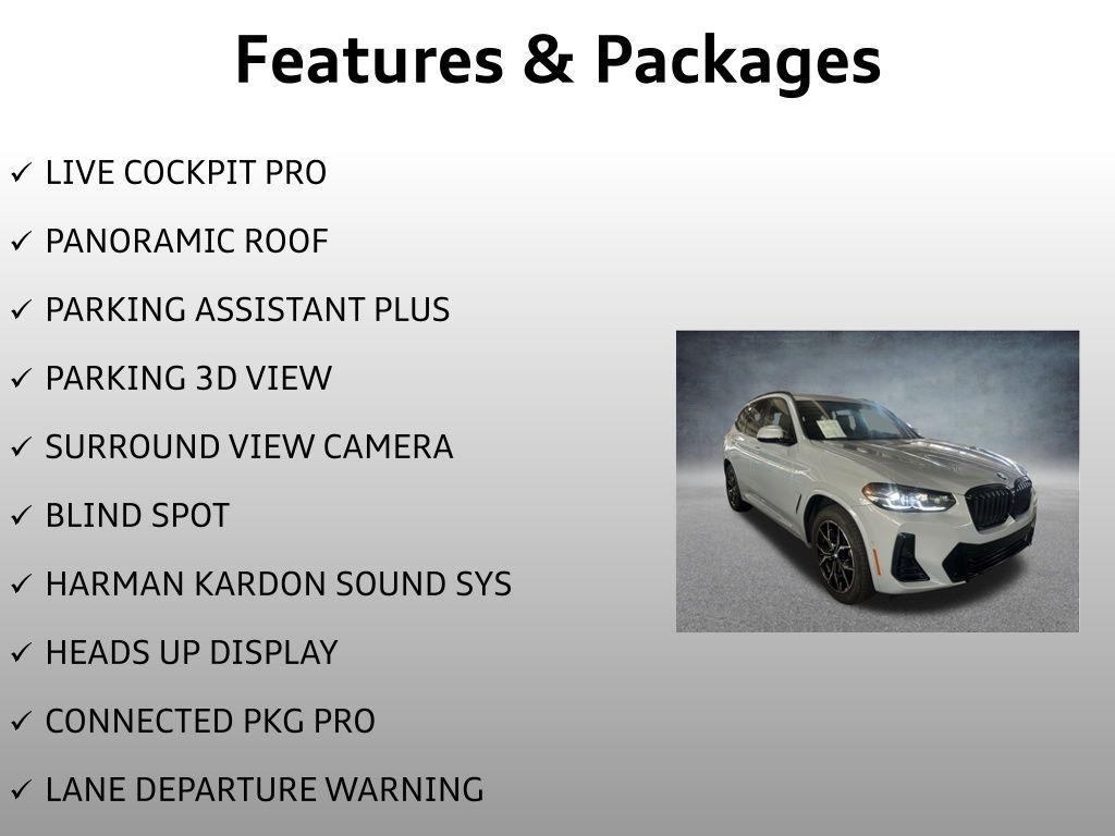 used 2023 BMW X3 car, priced at $43,999
