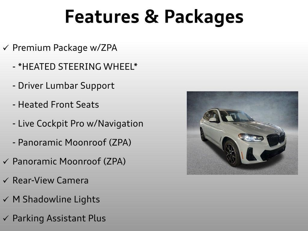 used 2023 BMW X3 car, priced at $43,999