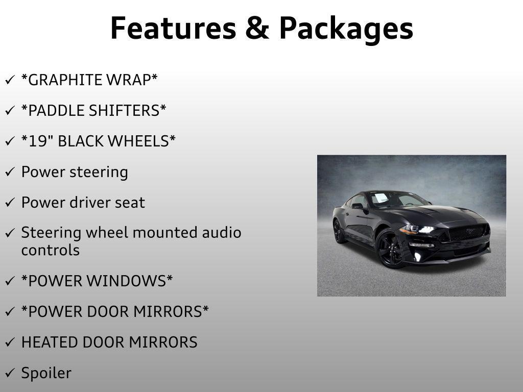 used 2022 Ford Mustang car, priced at $38,999