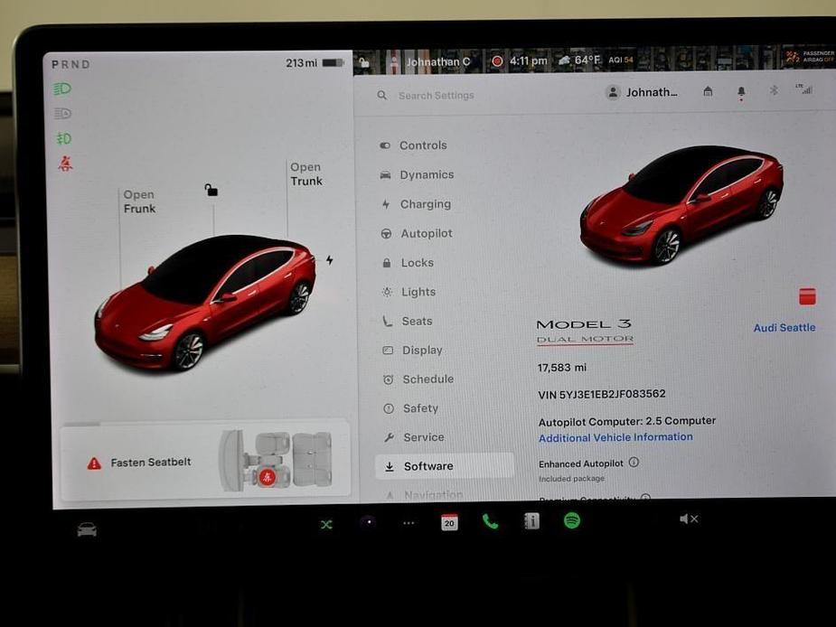 used 2018 Tesla Model 3 car, priced at $25,999