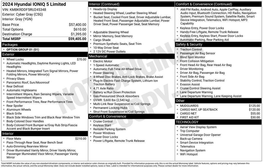 used 2024 Hyundai IONIQ 5 car, priced at $32,999