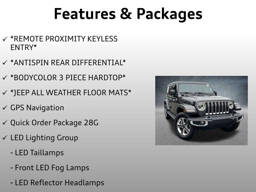 used 2020 Jeep Wrangler Unlimited car, priced at $33,499