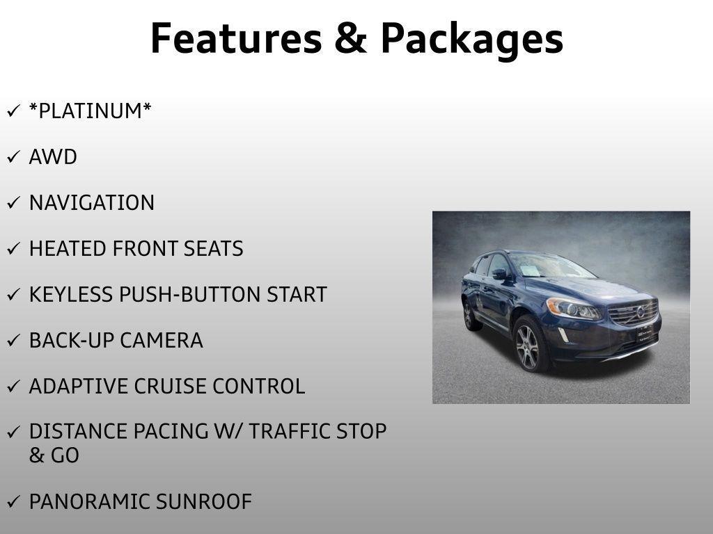 used 2015 Volvo XC60 car, priced at $16,499