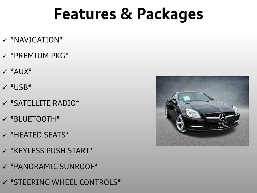 used 2012 Mercedes-Benz SLK-Class car, priced at $14,199