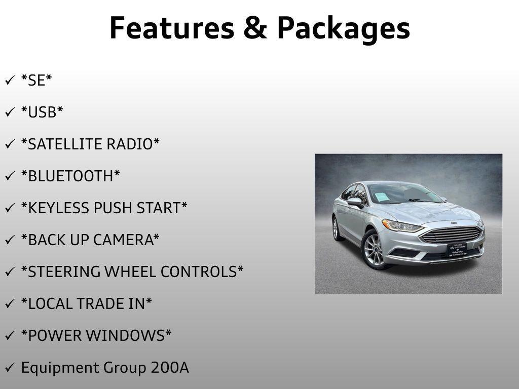 used 2017 Ford Fusion car, priced at $12,999