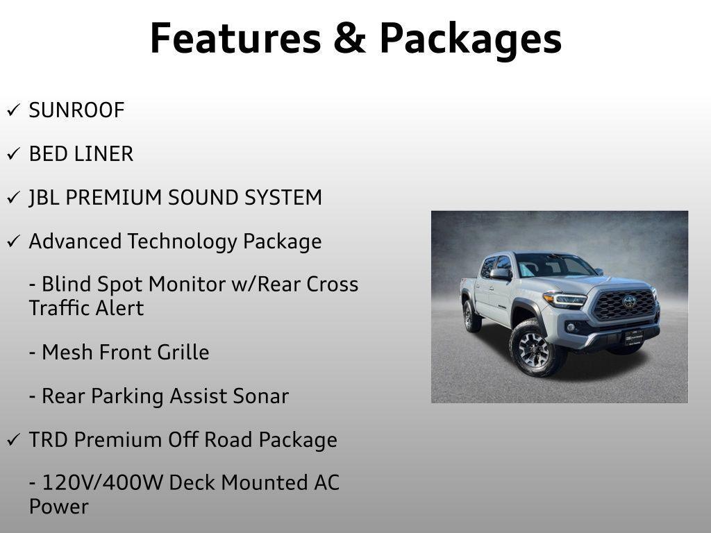 used 2021 Toyota Tacoma car, priced at $41,999