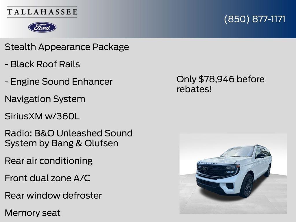 new 2025 Ford Expedition car, priced at $78,946
