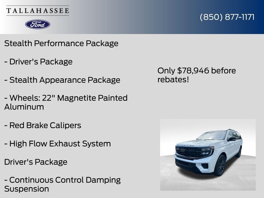 new 2025 Ford Expedition car, priced at $78,946