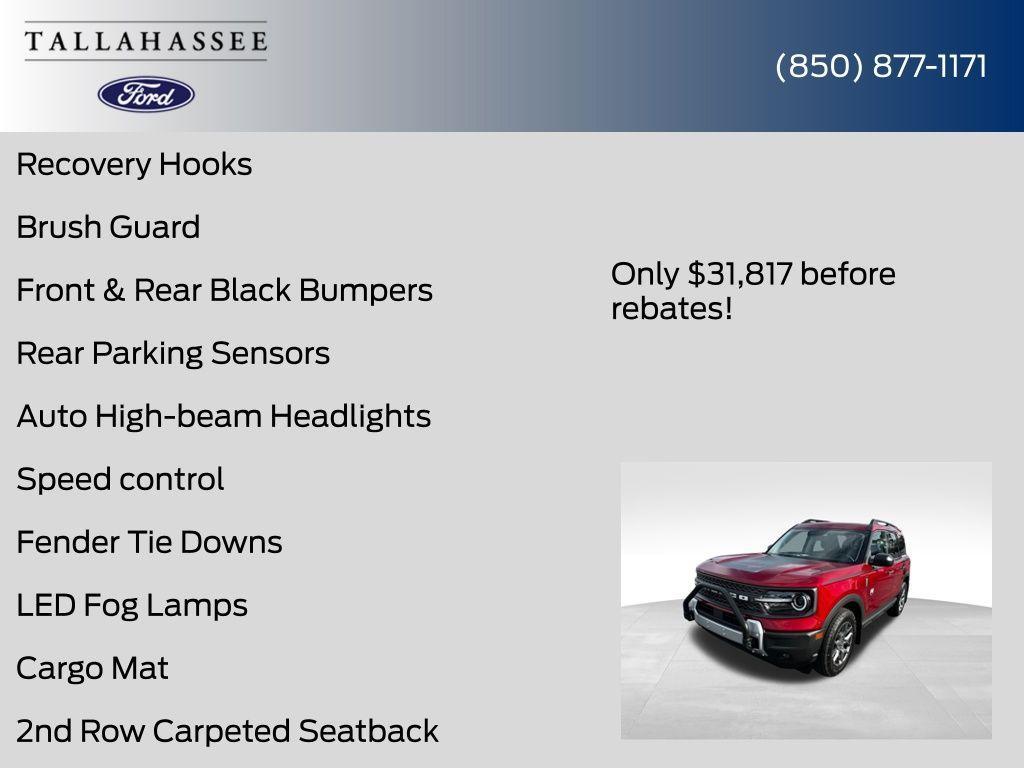 new 2025 Ford Bronco Sport car, priced at $31,817