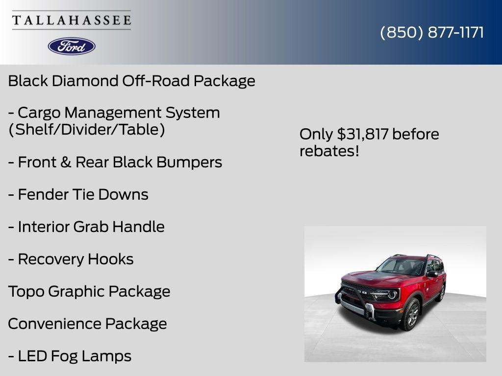 new 2025 Ford Bronco Sport car, priced at $31,817