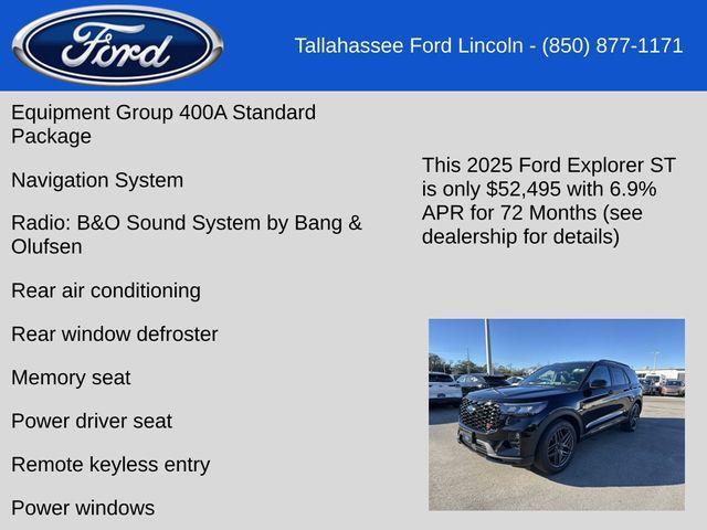 new 2025 Ford Explorer car, priced at $52,495