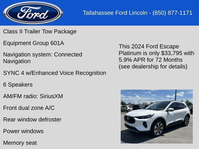 new 2024 Ford Escape car, priced at $33,795