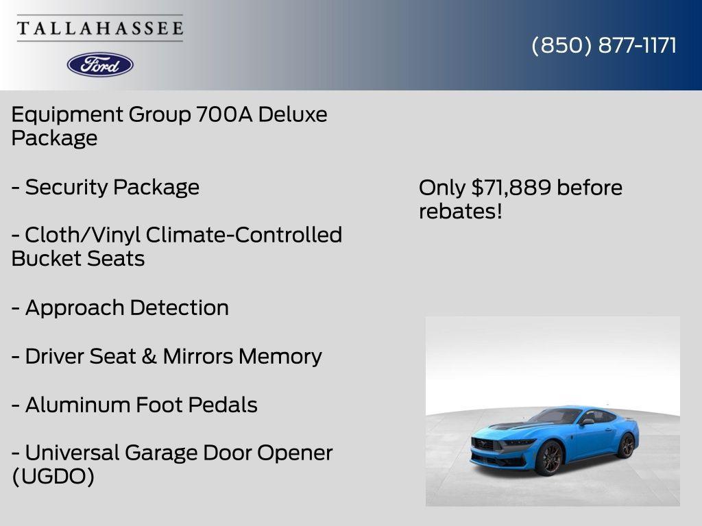 new 2025 Ford Mustang car, priced at $71,889