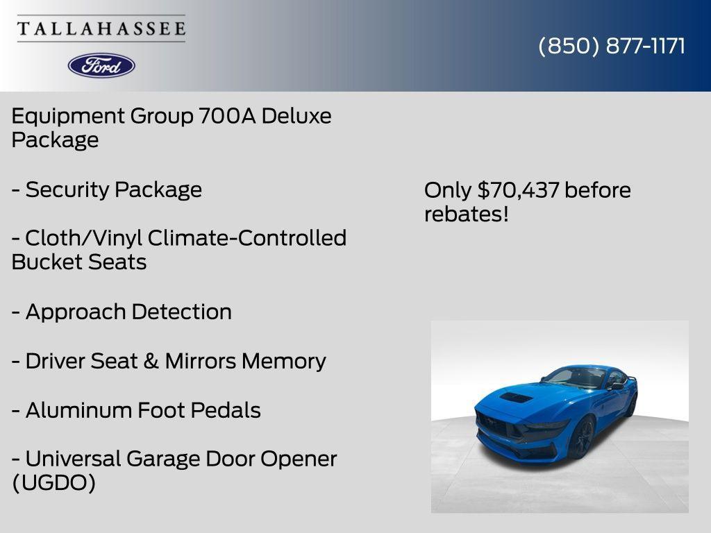 new 2025 Ford Mustang car, priced at $70,437