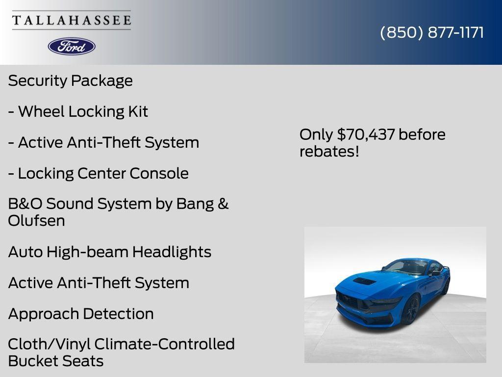 new 2025 Ford Mustang car, priced at $70,437