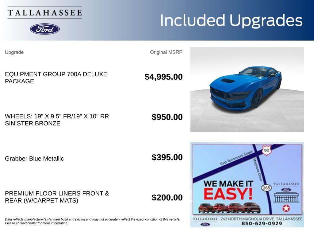 new 2025 Ford Mustang car, priced at $70,437