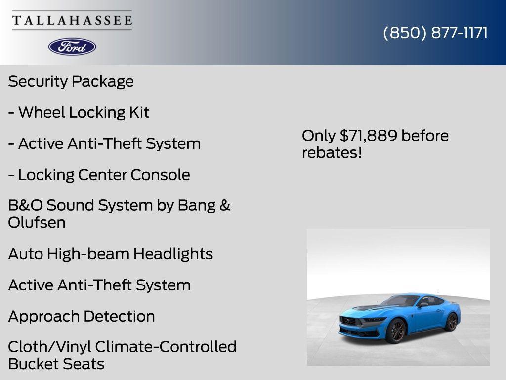 new 2025 Ford Mustang car, priced at $71,889