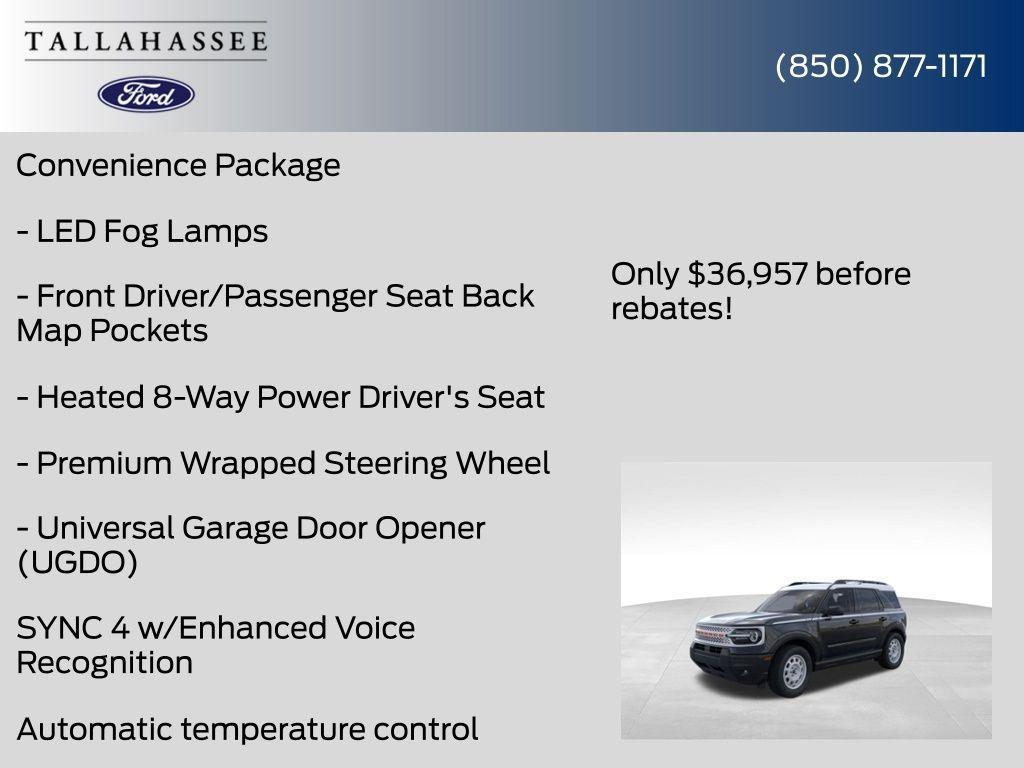 new 2025 Ford Bronco Sport car, priced at $36,200