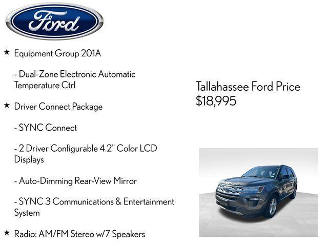 used 2018 Ford Explorer car, priced at $15,491