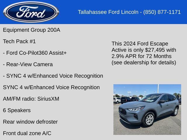 new 2024 Ford Escape car, priced at $27,495