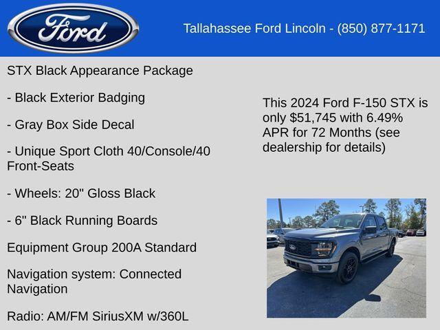 new 2024 Ford F-150 car, priced at $47,395