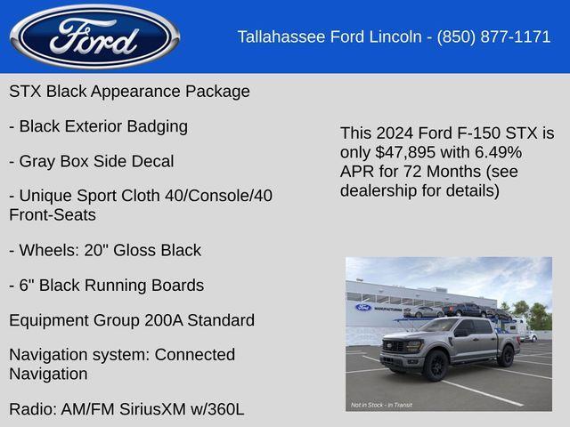 new 2024 Ford F-150 car, priced at $47,895