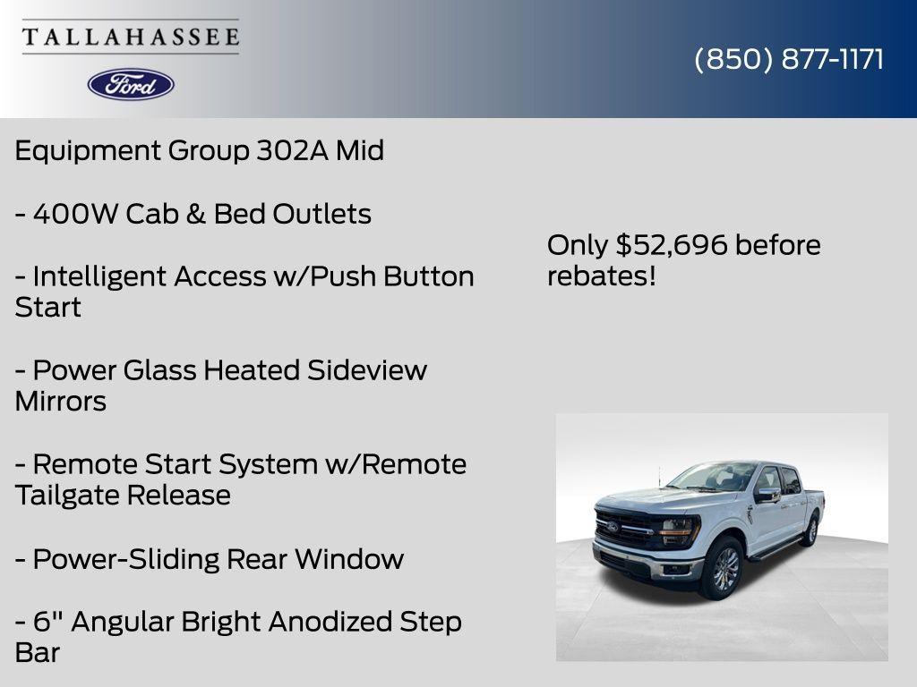 new 2025 Ford F-150 car, priced at $52,696