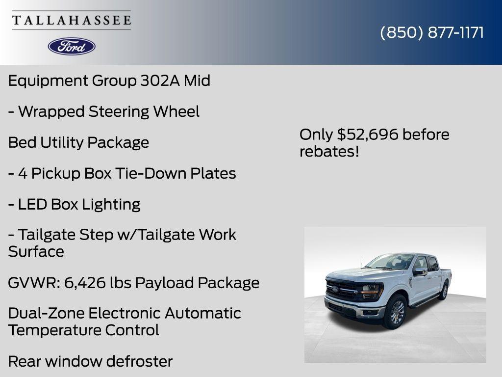 new 2025 Ford F-150 car, priced at $52,696