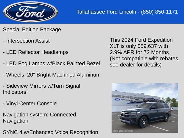 new 2024 Ford Expedition car, priced at $59,637