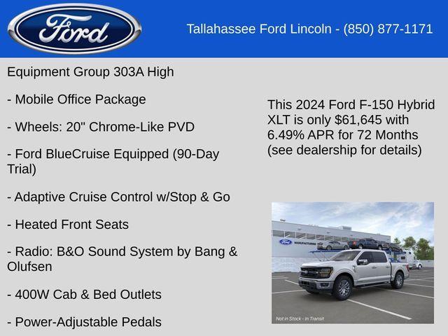 new 2024 Ford F-150 car, priced at $61,645