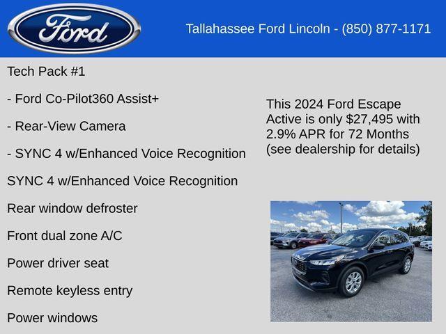 new 2024 Ford Escape car, priced at $27,495