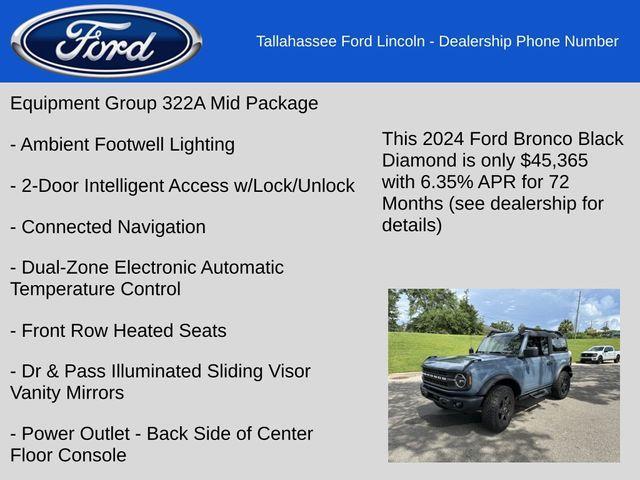 new 2024 Ford Bronco car, priced at $45,365