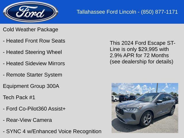 new 2024 Ford Escape car, priced at $29,995