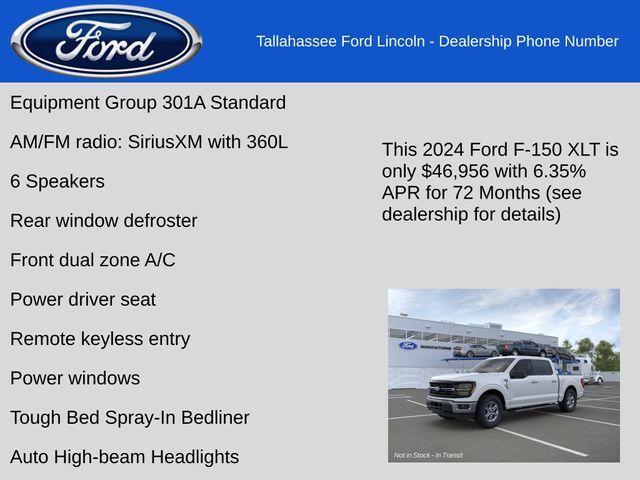 new 2024 Ford F-150 car, priced at $46,956