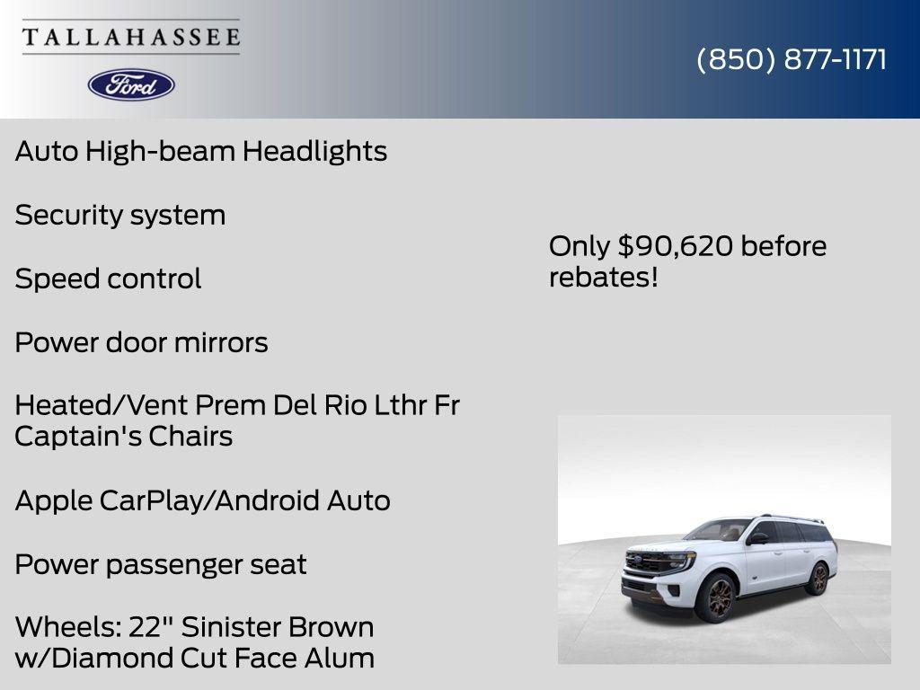 new 2025 Ford Expedition Max car, priced at $90,620