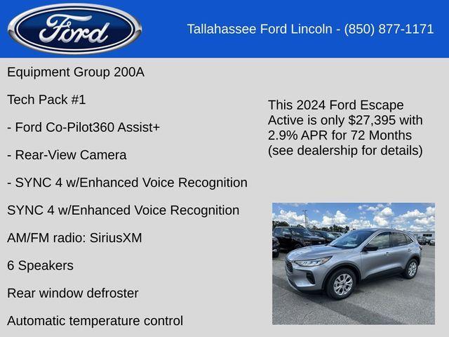 new 2024 Ford Escape car, priced at $27,395