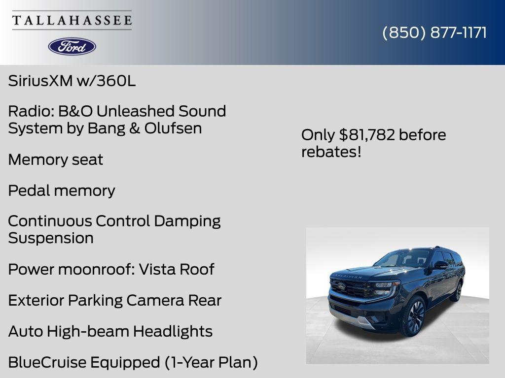 new 2025 Ford Expedition Max car, priced at $81,782