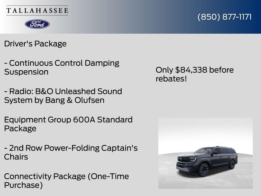 new 2025 Ford Expedition Max car, priced at $84,338
