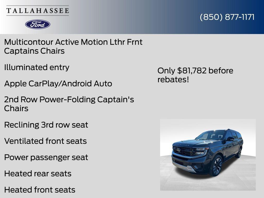 new 2025 Ford Expedition Max car, priced at $81,782