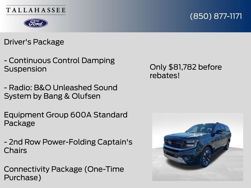 new 2025 Ford Expedition Max car, priced at $81,782